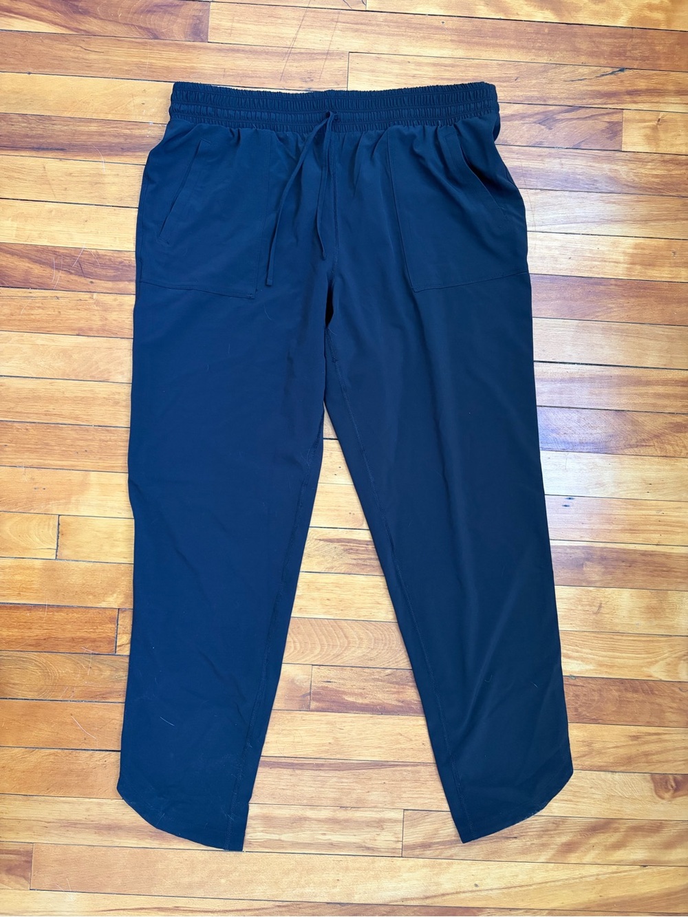 Prana Black Elastic-Waist Joggers